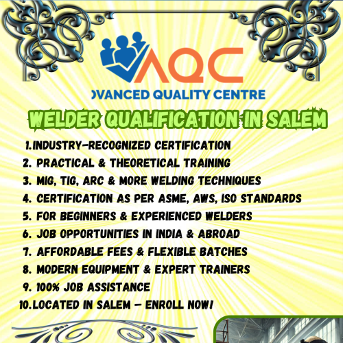 WELDER QUALIFICATION IN SALEM AND ITS INDUSTRIAL DEMAND