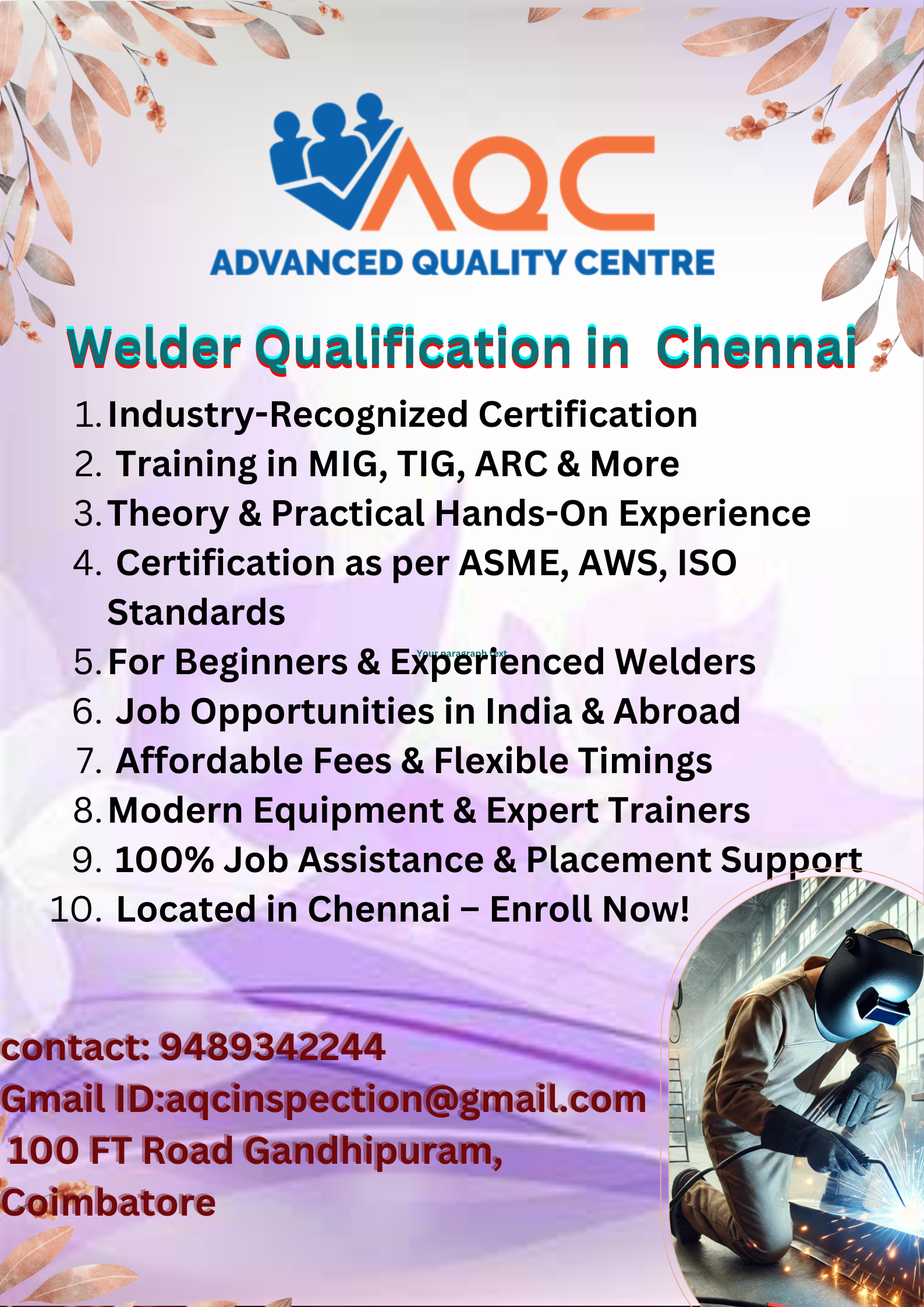 Welder Qualification Services Chennai