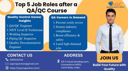 Top 5 Job Roles After Completing a QA/QC Course