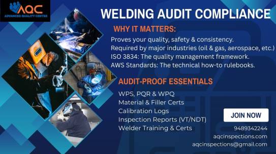 Welding Audit Compliance: Your Guide to ISO & AWS Standards