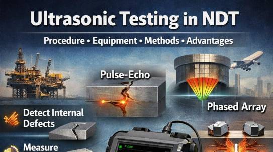 Ultrasonic Testing in NDT: Procedure, Equipment, Types and Advantages