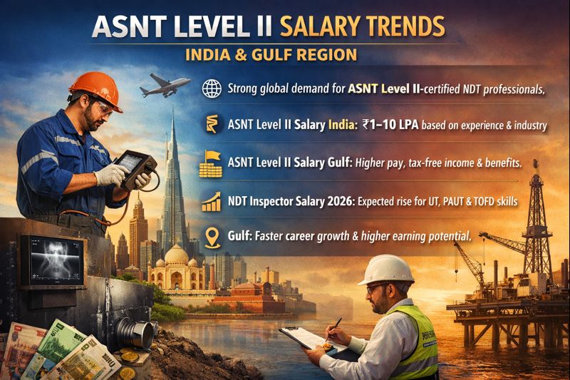 ASNT Level 2 Certification Salary Trends: India vs. The Gulf
